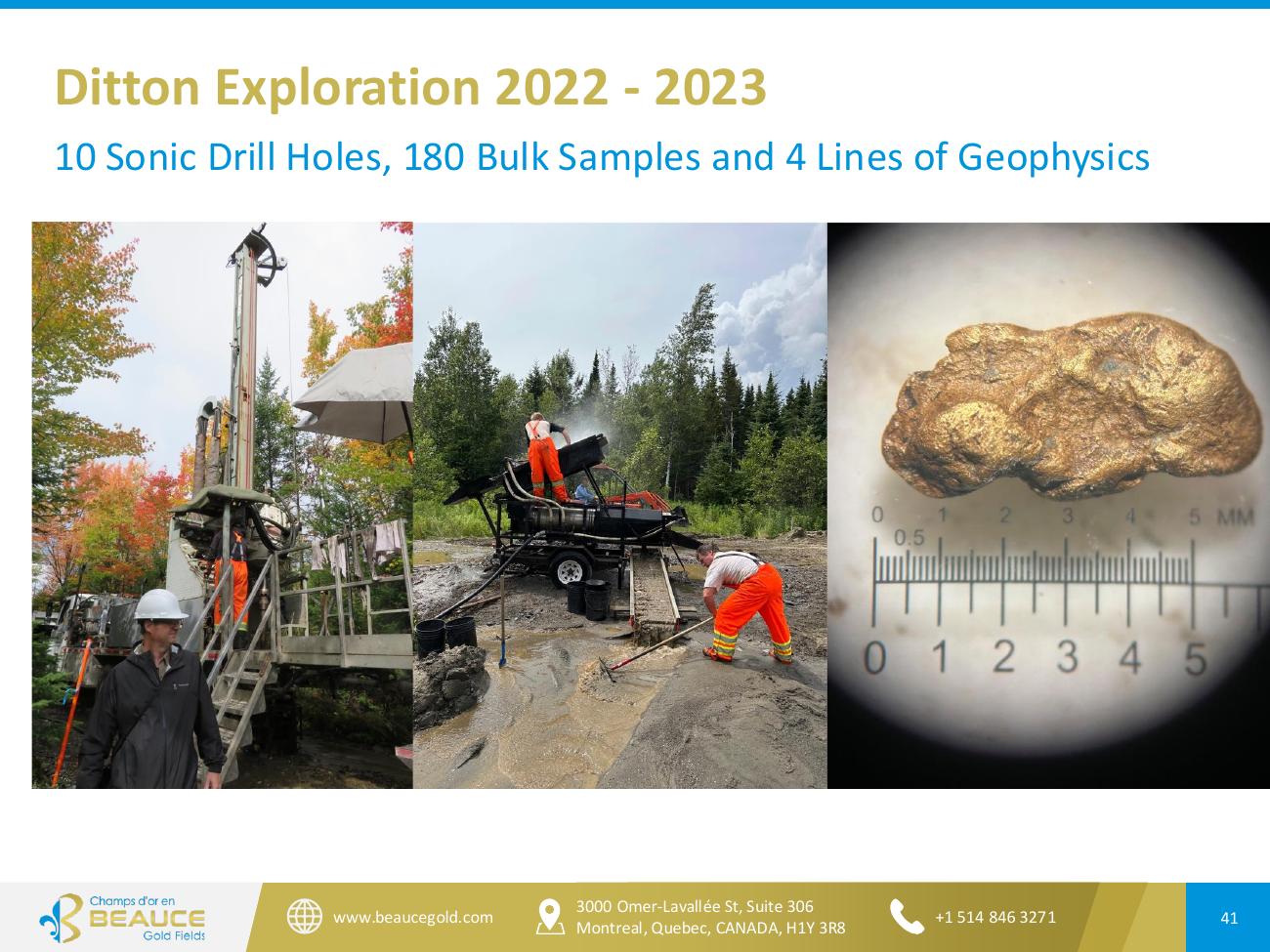 Beauce Gold Fields Corporate Presentation June 2026 — Page 41