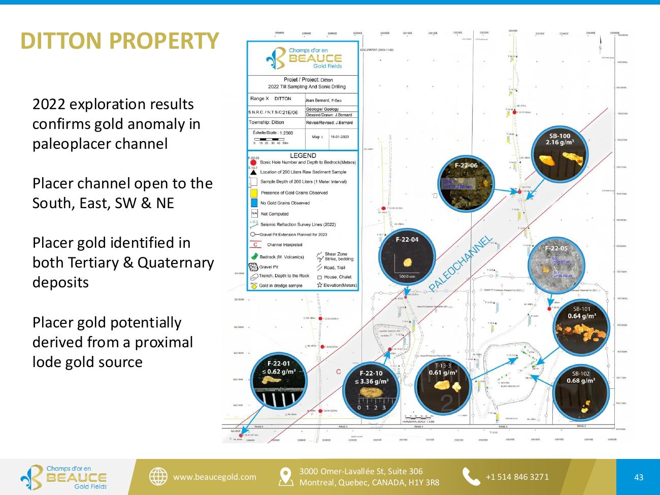 Beauce Gold Fields Corporate Presentation June 2026 — Page 43