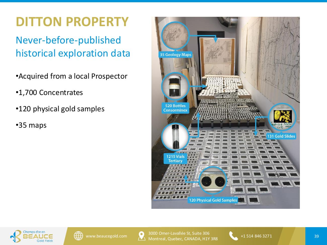 Beauce Gold Fields Corporate Presentation June 2026 — Page 39