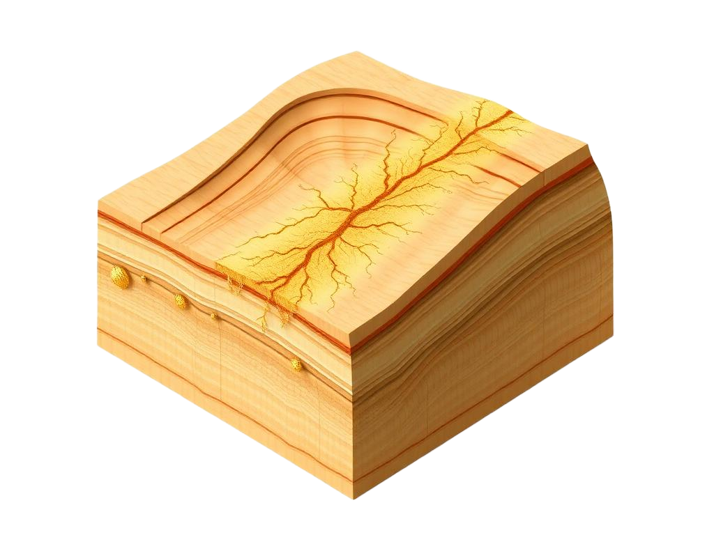 Saddle Reef geological cross-section diagram