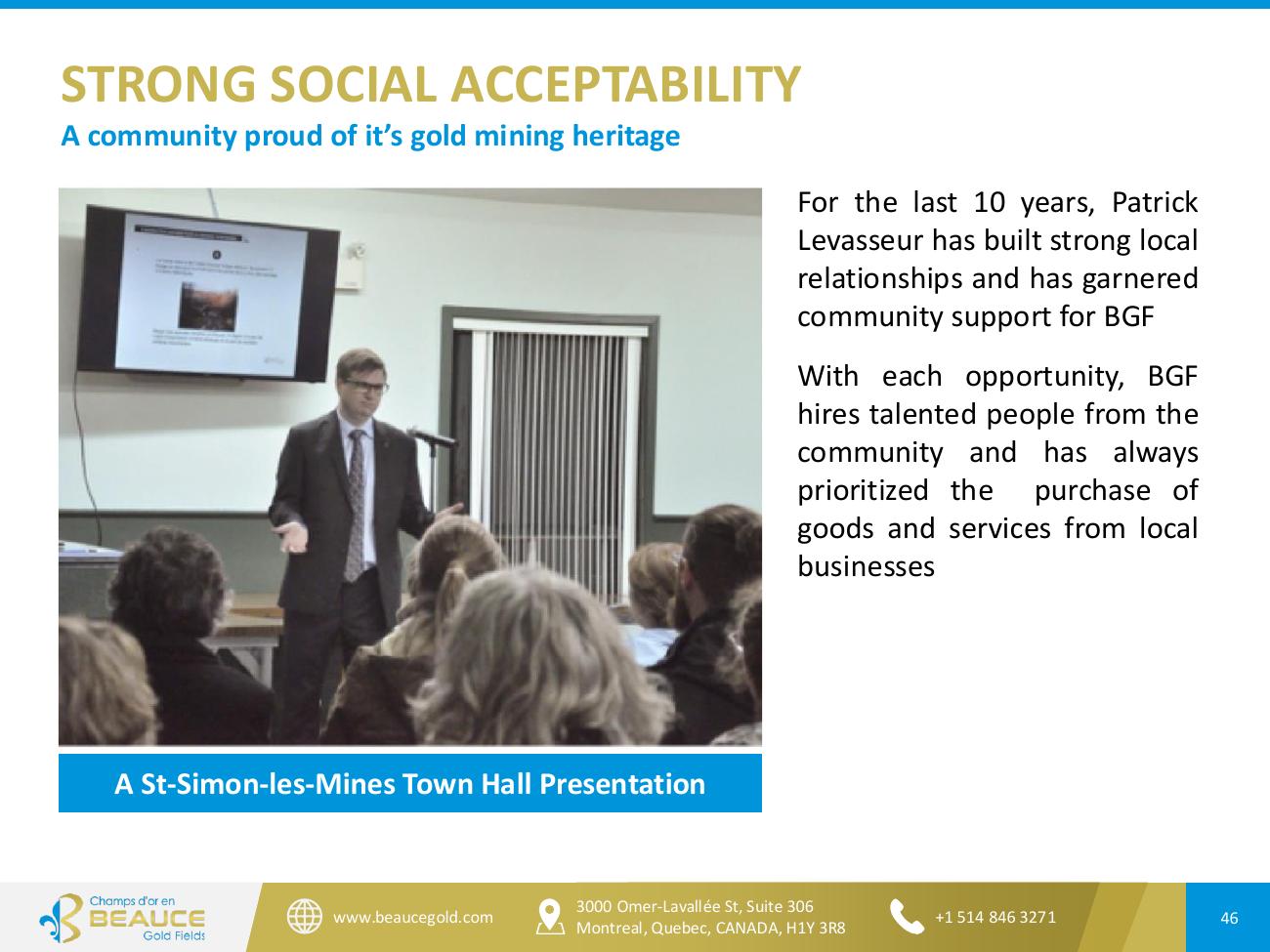 Beauce Gold Fields Corporate Presentation June 2026 — Page 46