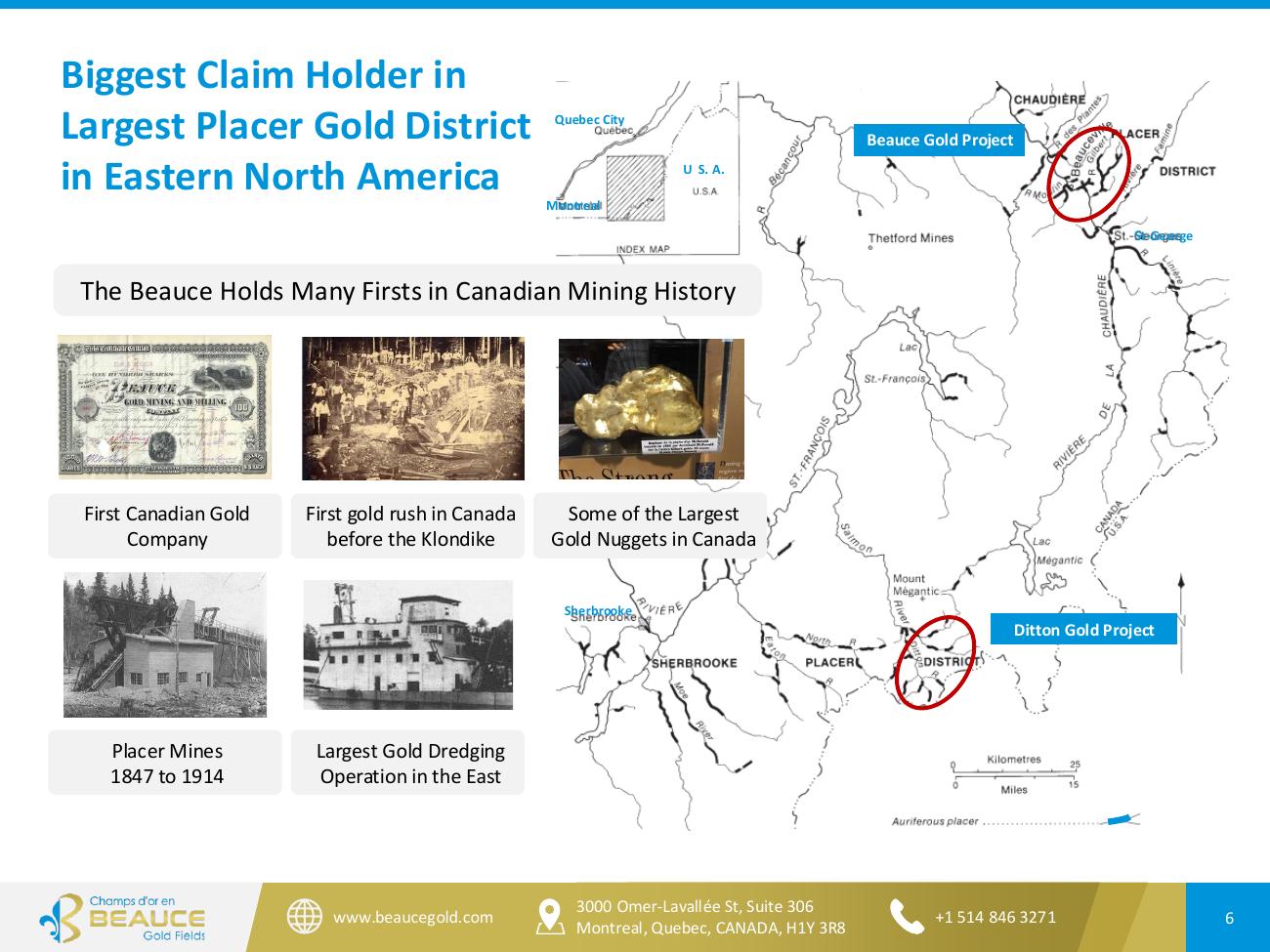 Beauce Gold Fields Corporate Presentation June 2026 — Page 6