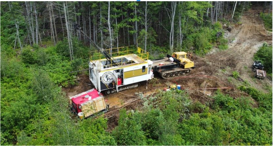 Beauce drill rig in forest