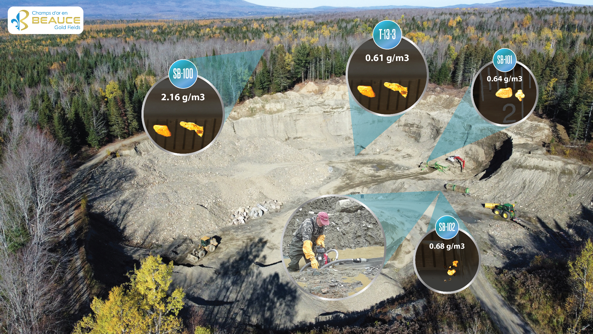 Aerial view of Ditton Gold Property quarry